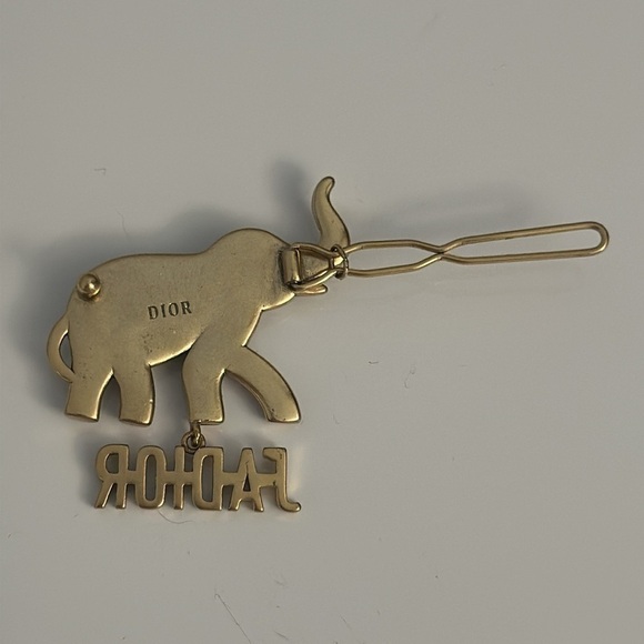 DIOR elephant hair clip authentic 100% - Picture 6 of 9